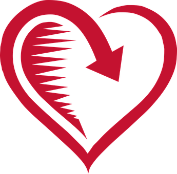 Abstract Heart Art PNG Image