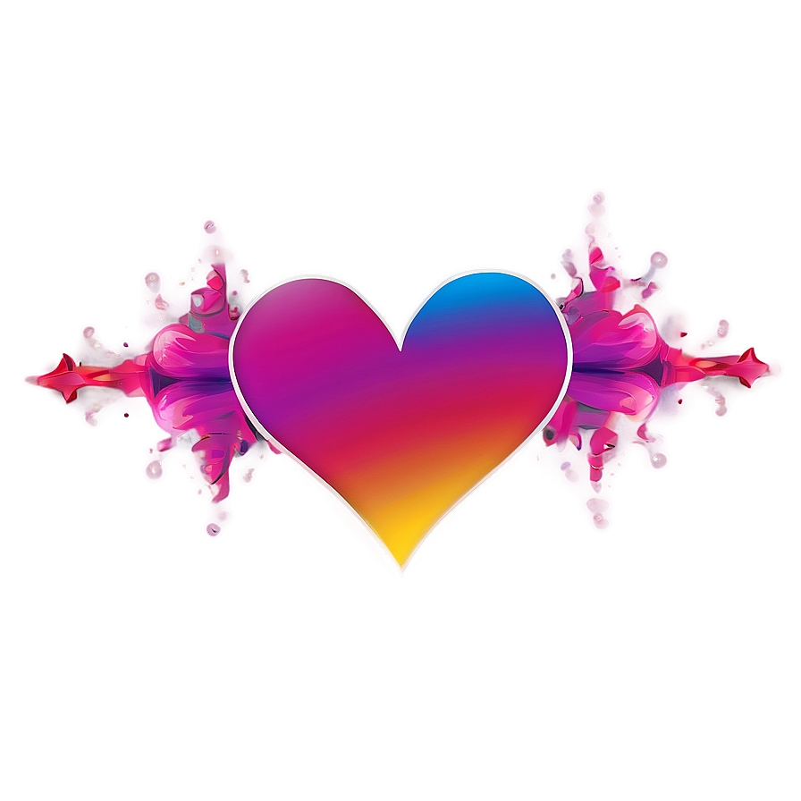 Abstract Heart Art Png Jsl3 PNG Image