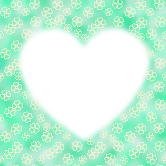 Abstract Heart Shape Contrast PNG Image