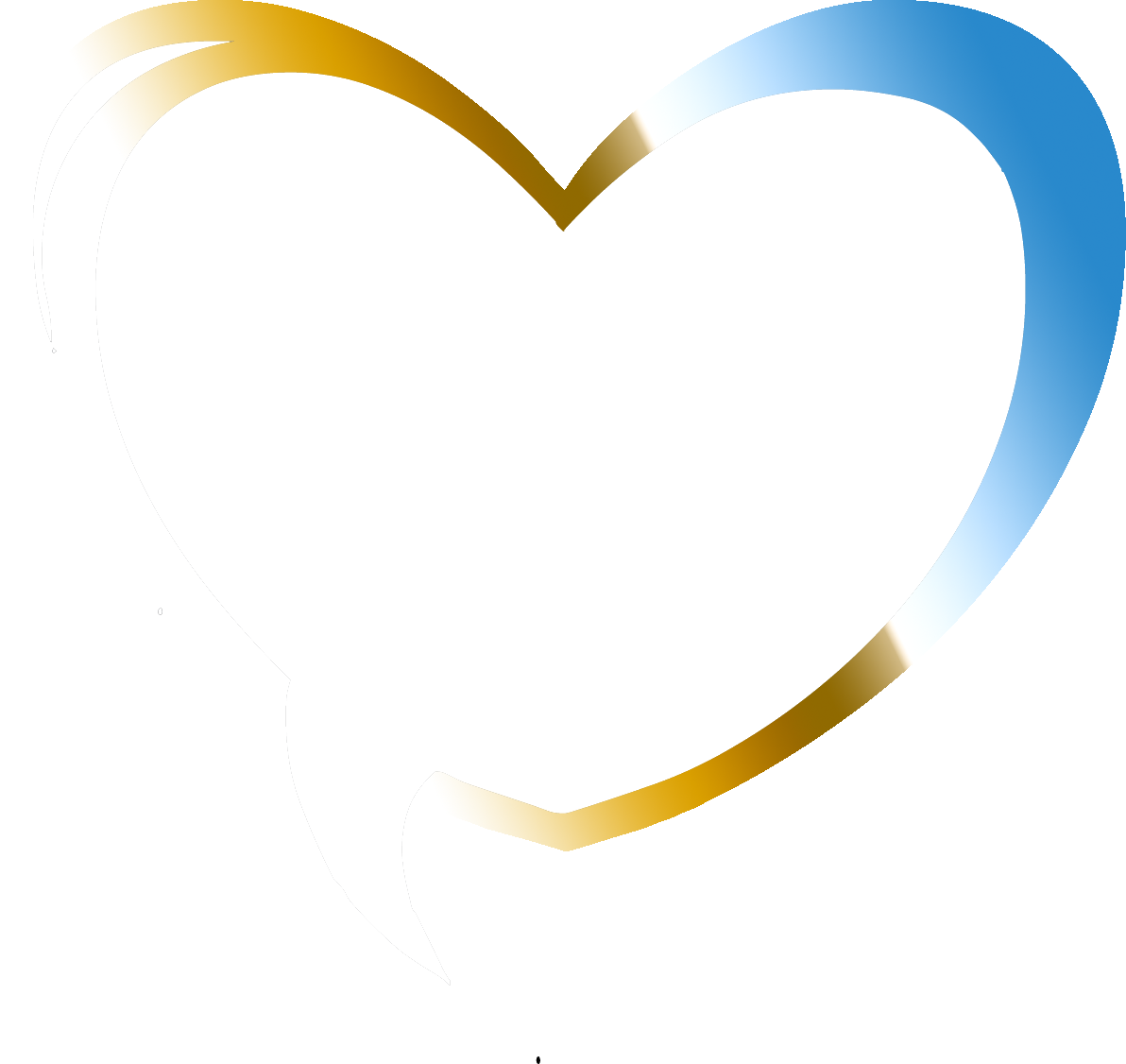 Abstract Heart Speech Bubble PNG Image