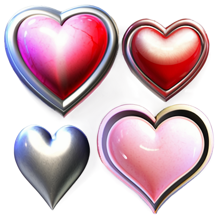 Abstract Hearts Png Gnc56 PNG Image