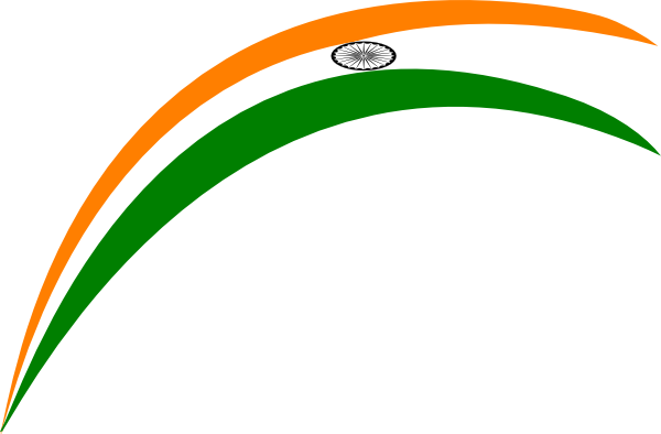 Abstract Indian Flag Design PNG Image