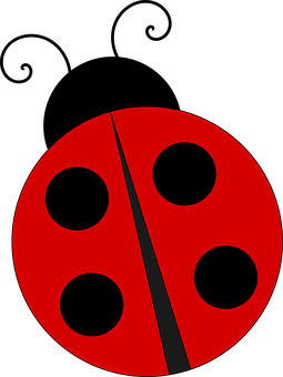 Abstract Ladybug Graphic PNG Image