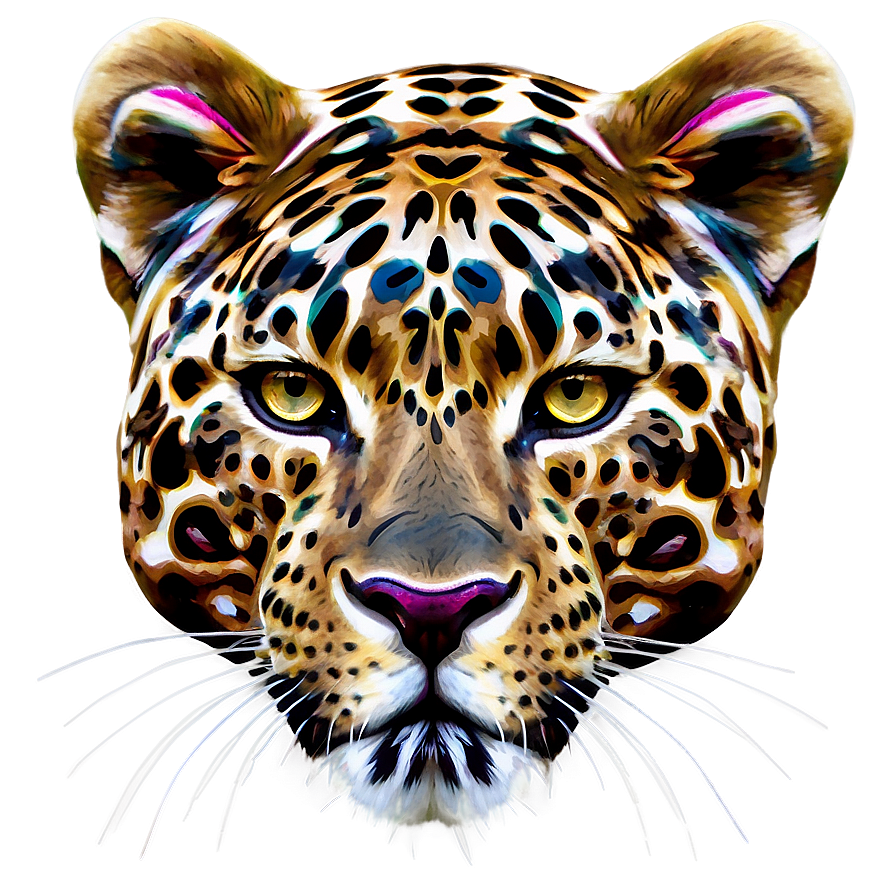 Abstract Leopard Art Png Odm55 PNG Image