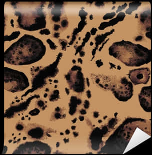 Abstract Leopard Print Pattern PNG Image