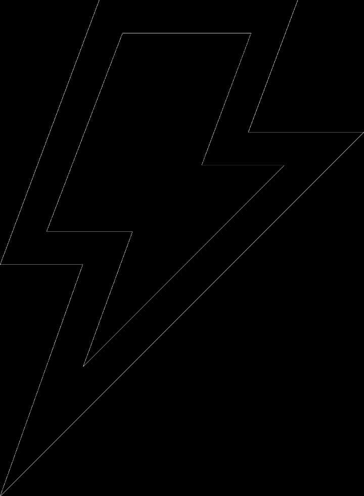 Abstract Lightning Bolt Graphic PNG Image