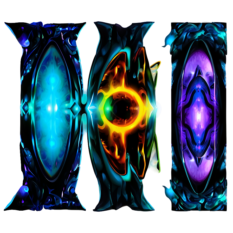 Abstract Magical Portals Png Bek PNG Image