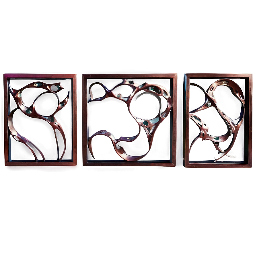 Abstract Metal Wall Art Png 06292024 PNG Image