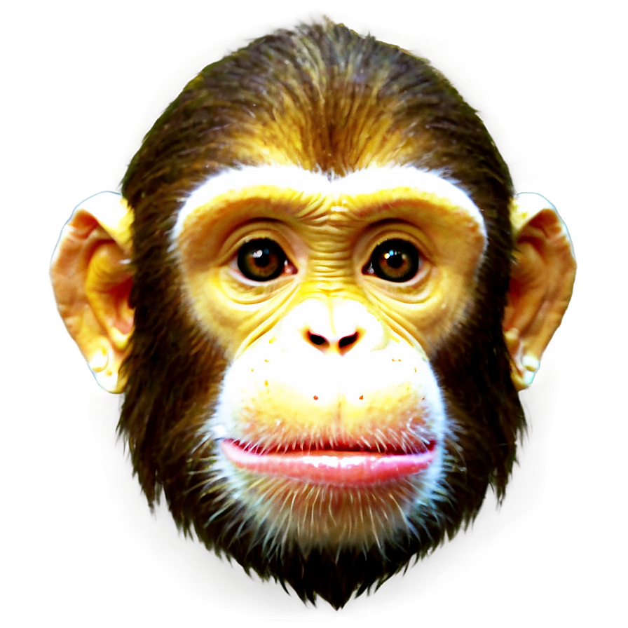 Abstract Monkey Face Png Paa PNG Image