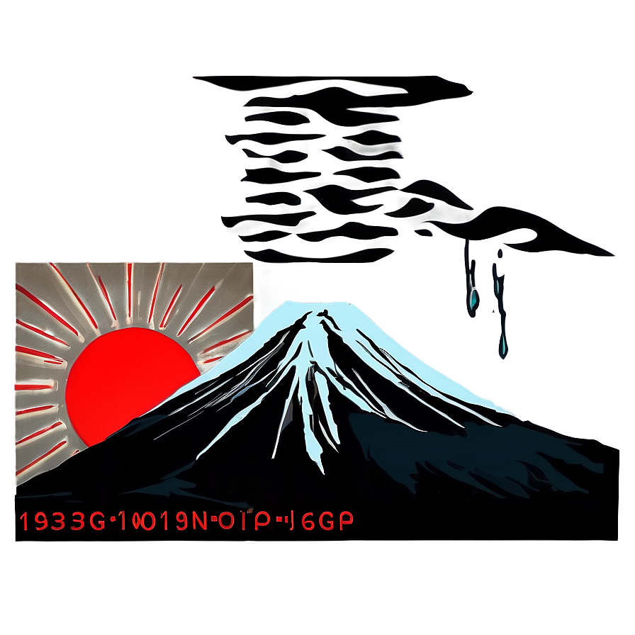 Abstract Mount Fuji Design Png 55 PNG Image