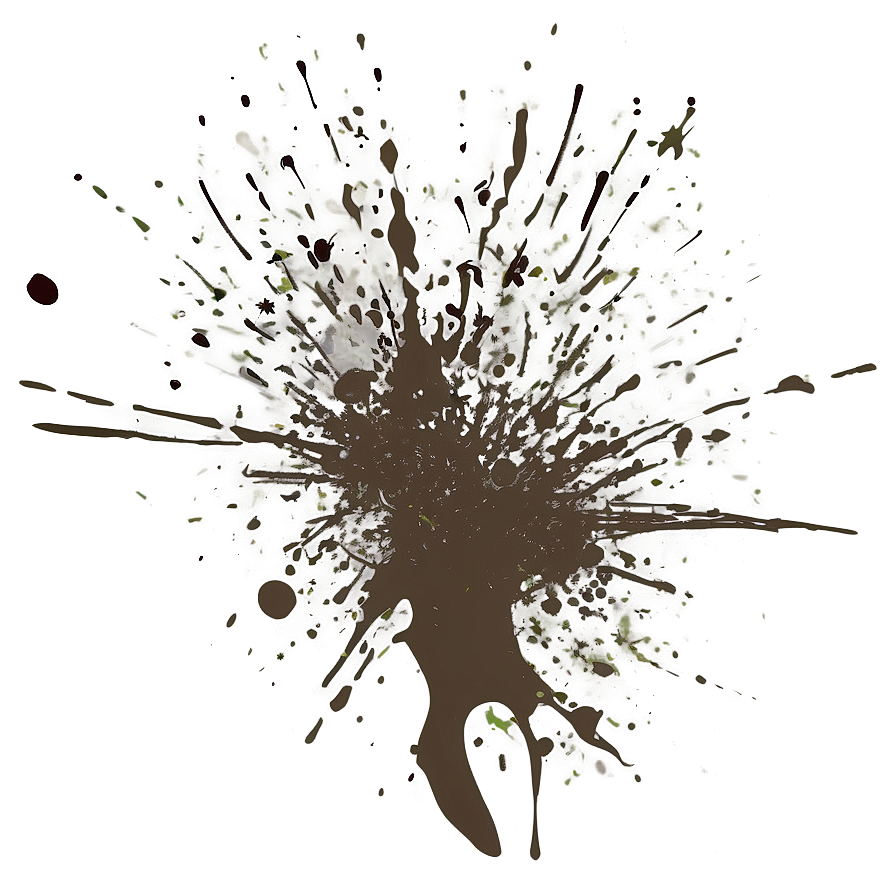 Abstract Mud Splatter Art Png 06262024 PNG Image