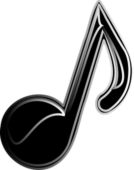 Abstract Musical Note Design PNG Image