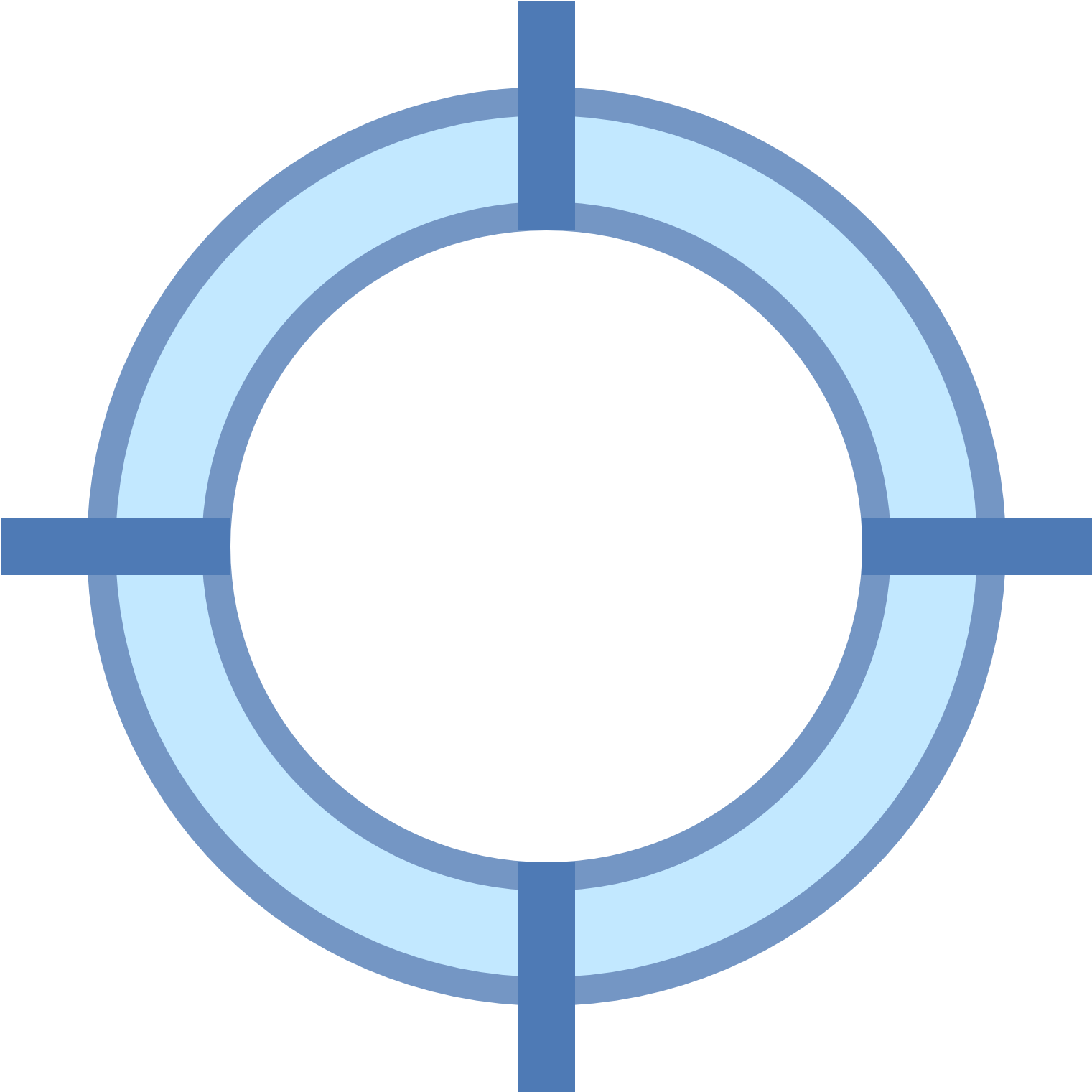 Abstract Navigation Target Icon PNG Image