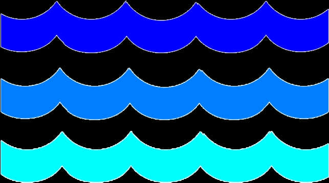 Abstract Ocean Waves Pattern PNG Image