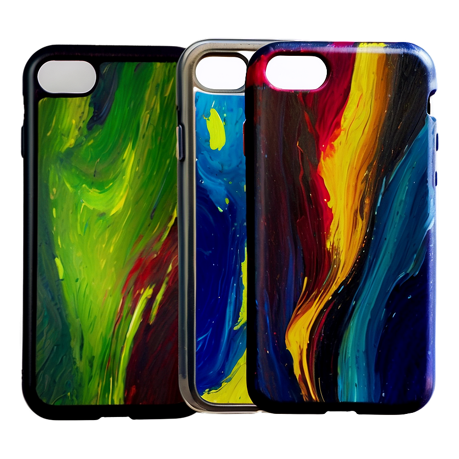 Abstract Oil Painting Phone Case Png 72 PNG Image