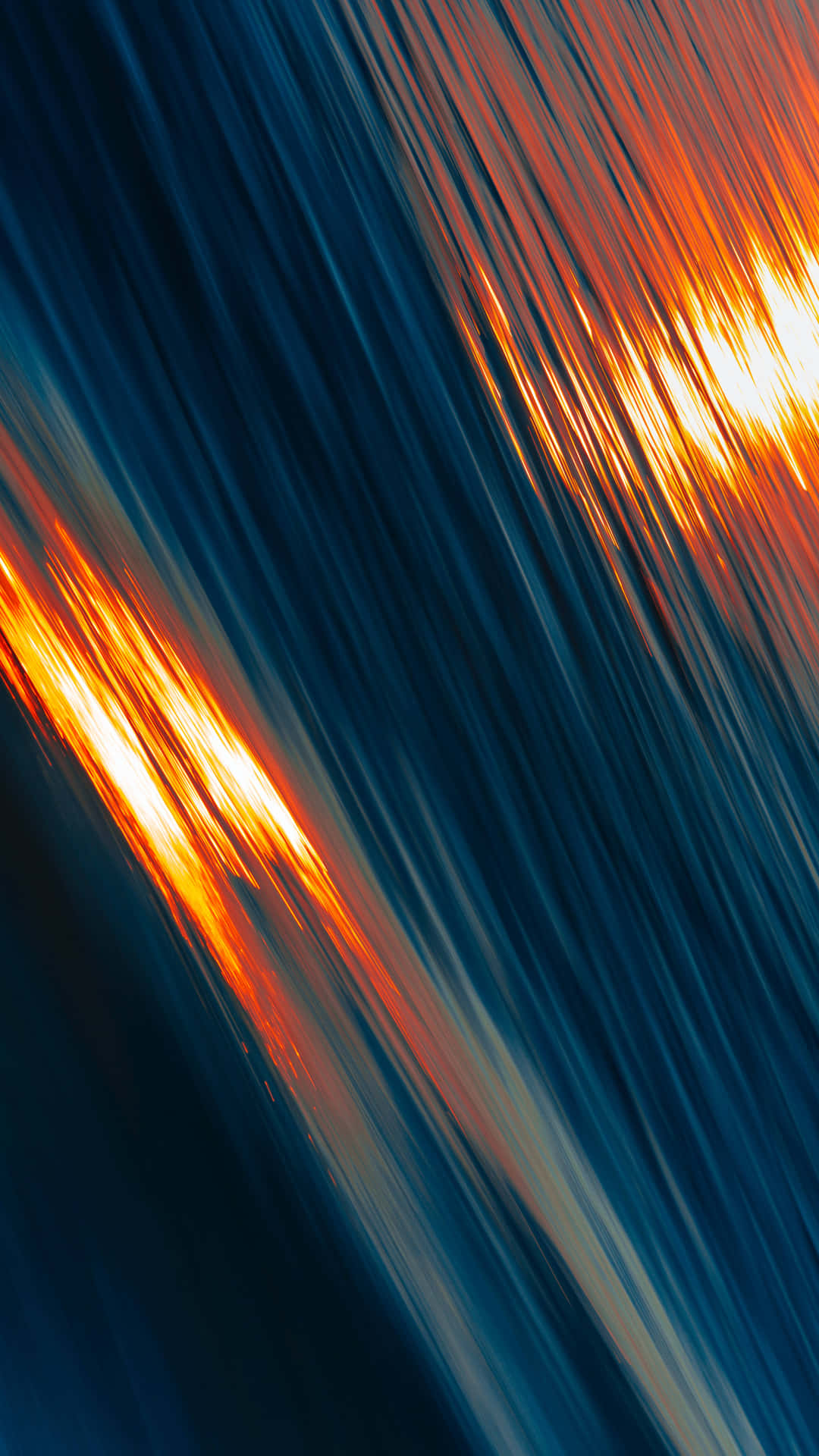 Abstract Orange Blue Streaks PNG Image