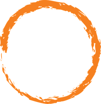 Abstract Orange Circle Graphic PNG Image