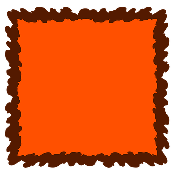 Abstract Orange Frame PNG Image