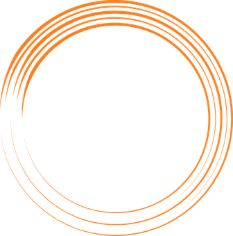 Abstract Orange Spiral Design PNG Image