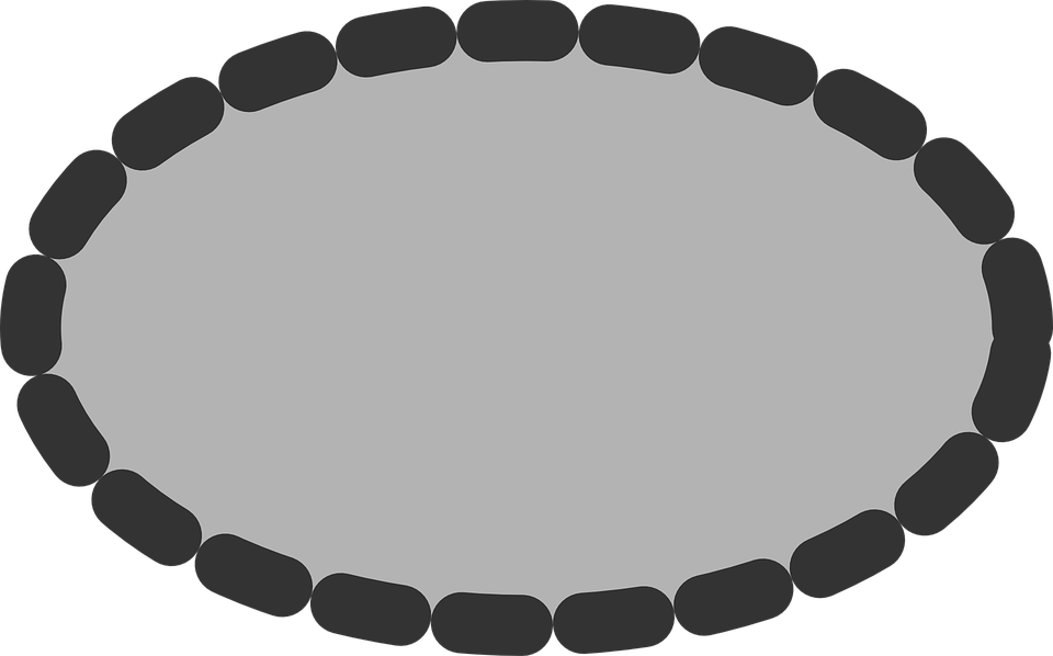 Abstract Oval Frame Design PNG Image