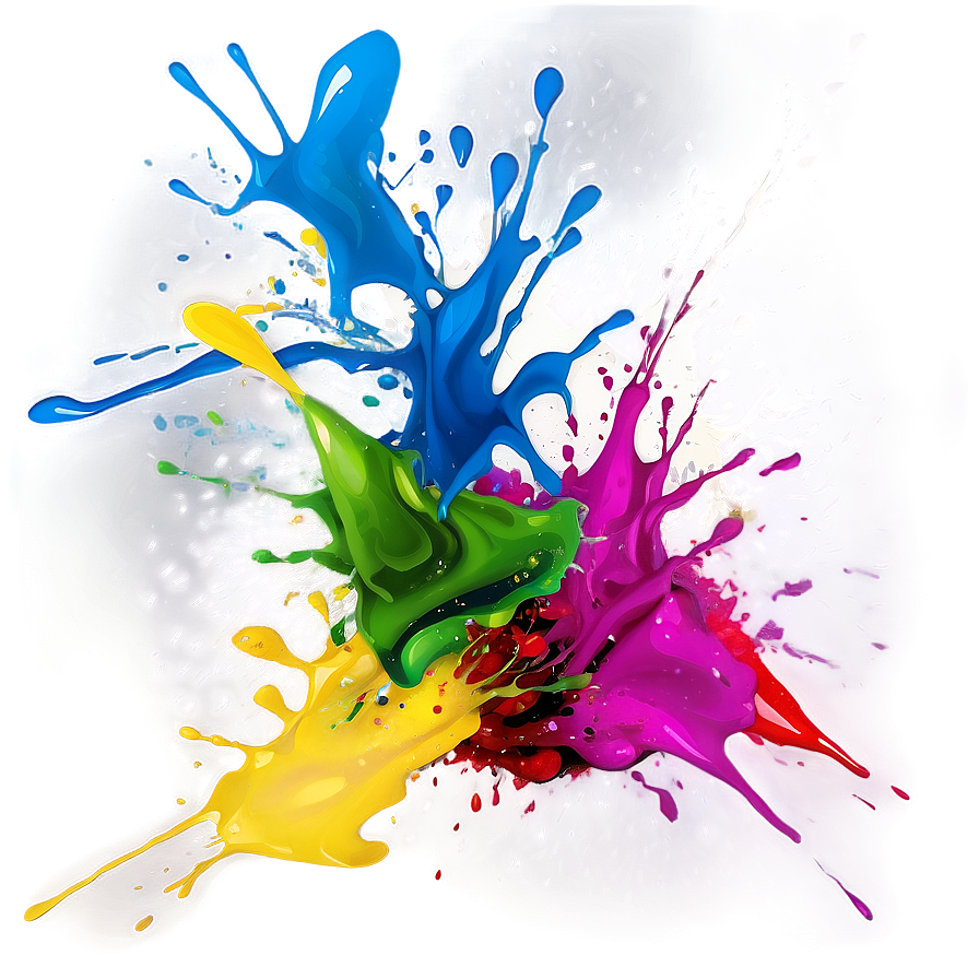 Abstract Paint Splash Design Png Vdb40 PNG Image