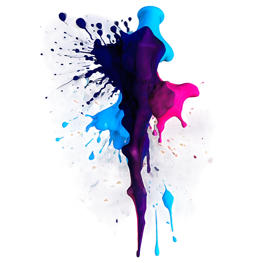 Abstract Paint Splatter Png Irg PNG Image