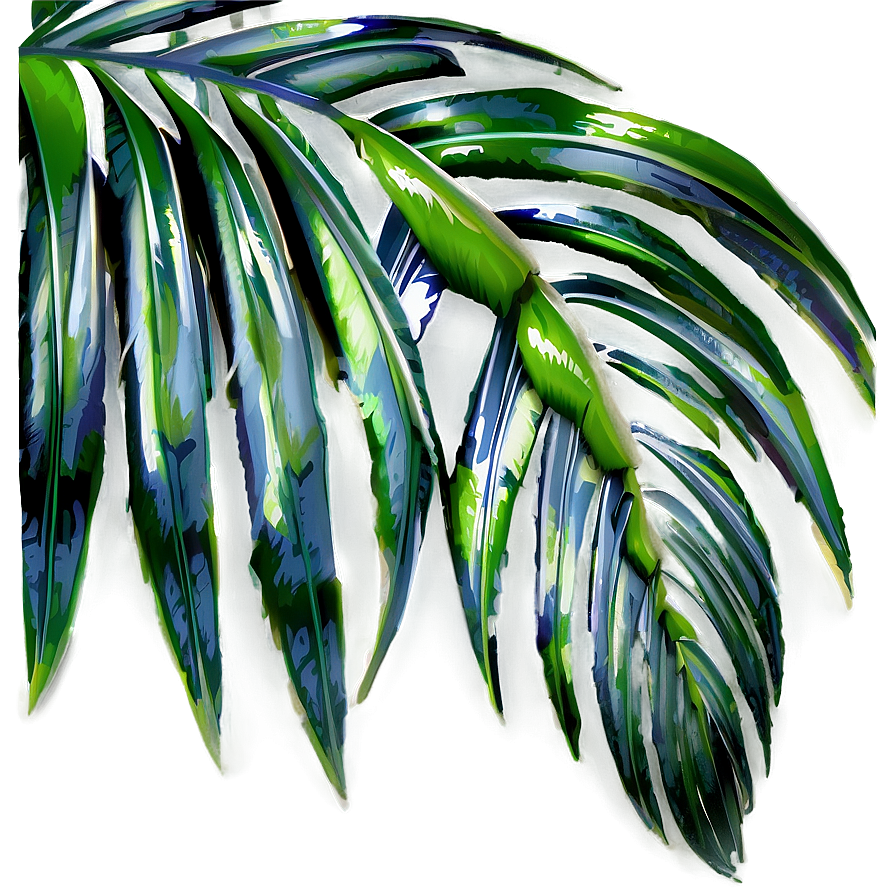 Abstract Palm Leaves Png 05252024 PNG Image