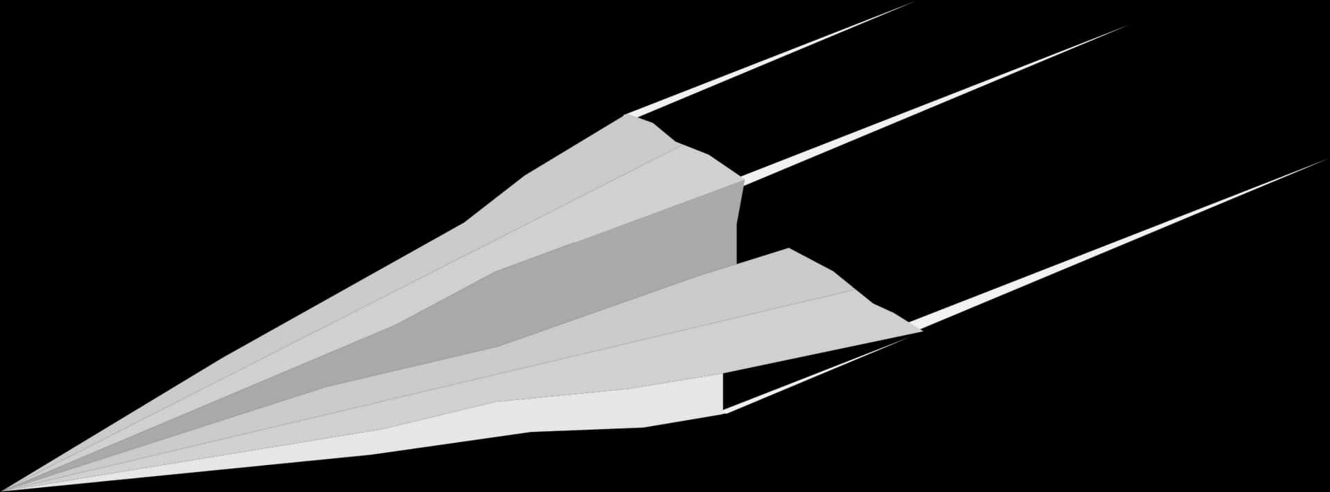 Abstract Paper Airplane Graphic PNG Image