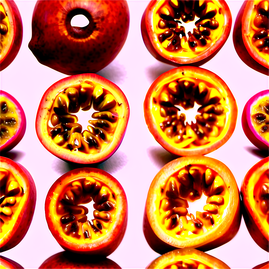 Abstract Passion Fruit Art Png Qph PNG Image