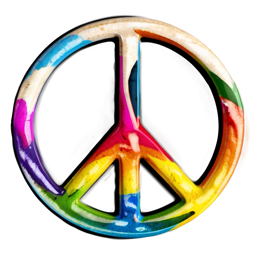 Abstract Peace Sign Art Png Wck30 PNG Image