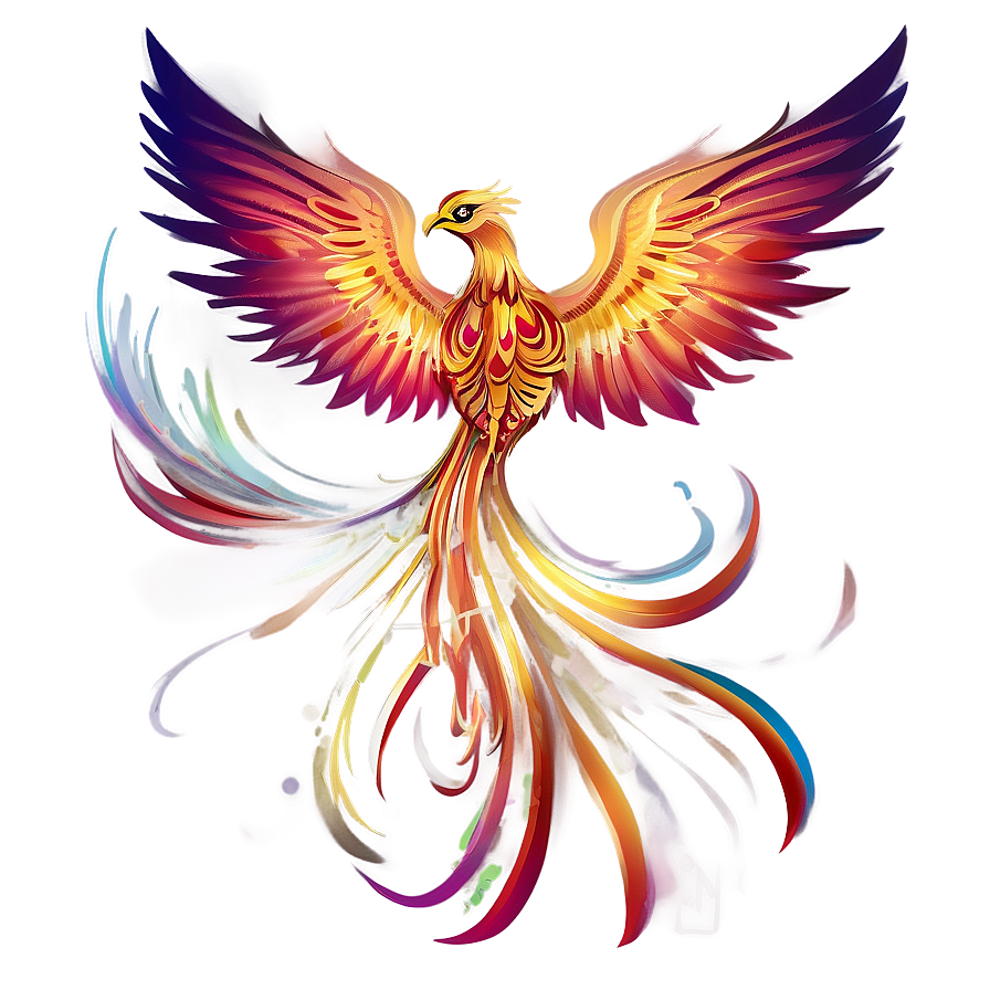 Abstract Phoenix Drawing Png Yvf PNG Image