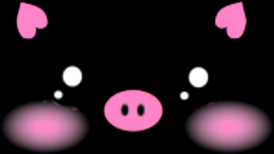 Abstract Pig Face Illustration PNG Image