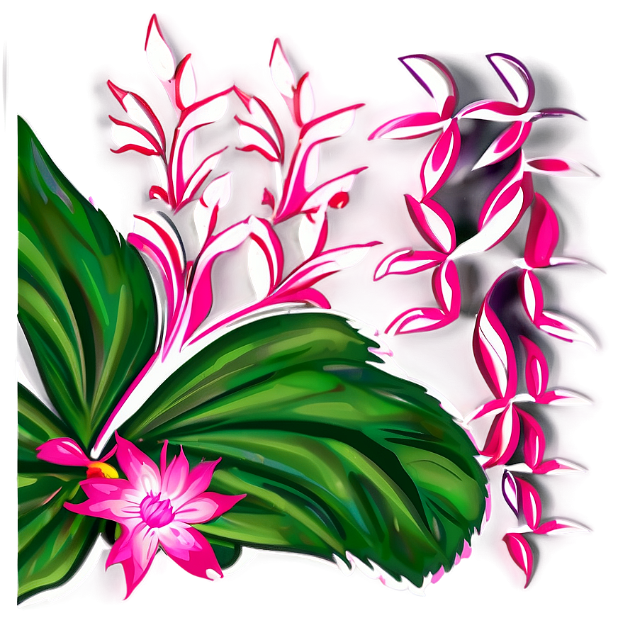 Abstract Pink Floral Png Att14 PNG Image