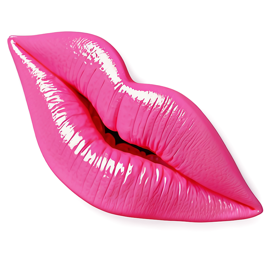 Abstract Pink Lips Artwork Png 06212024 PNG Image