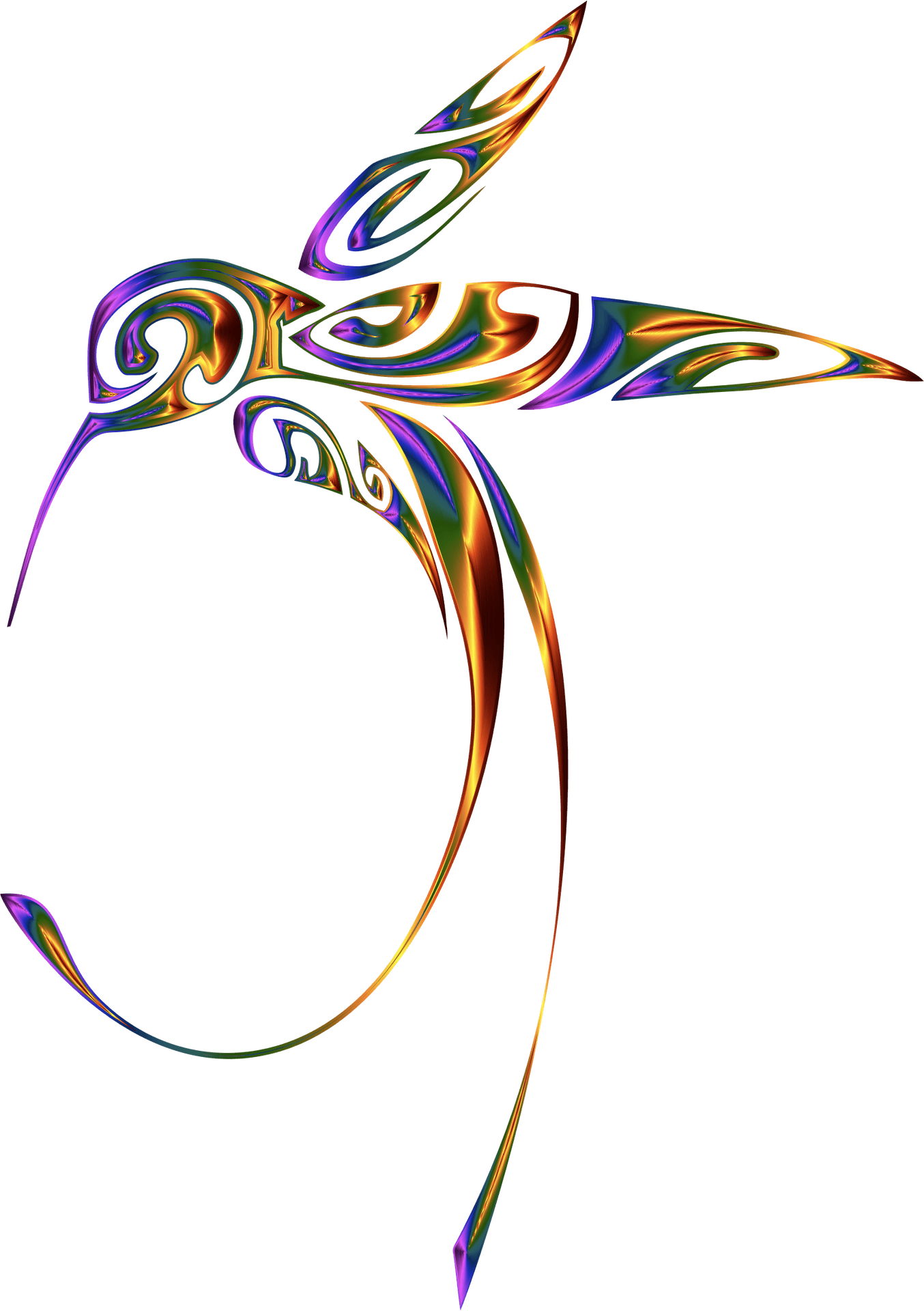 Abstract Psychedelic Swirl Art PNG Image