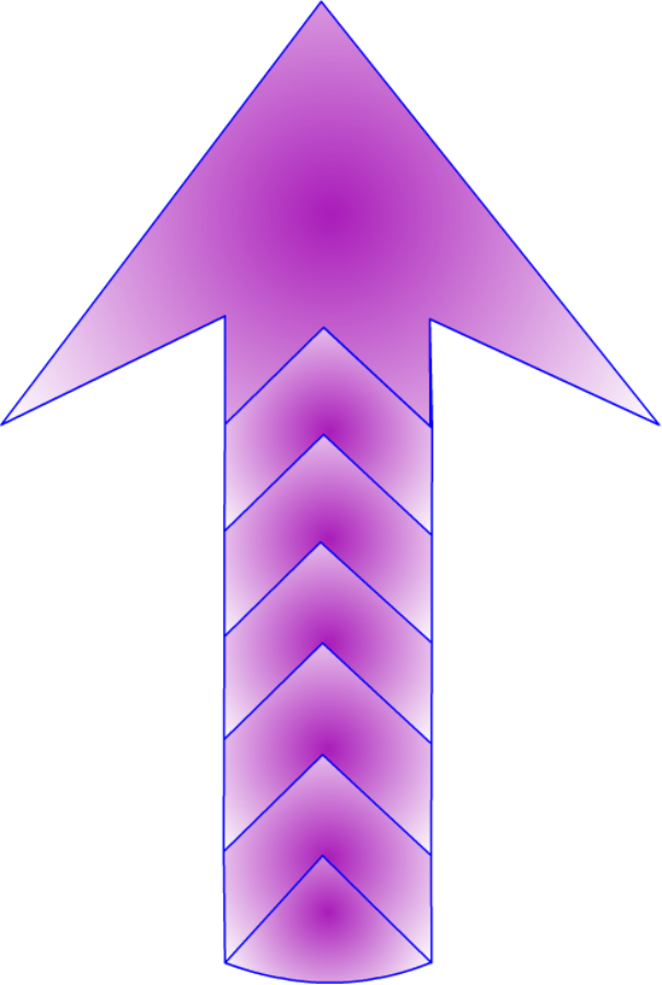 Abstract Purple Arrow Design PNG Image