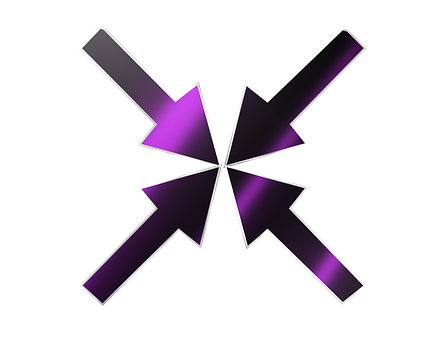 Abstract Purple Arrows Design PNG Image