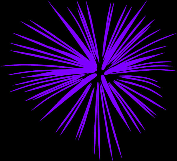 Abstract Purple Firework Burst PNG Image