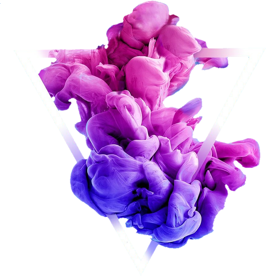 Abstract Purple Smoke Triangle PNG Image