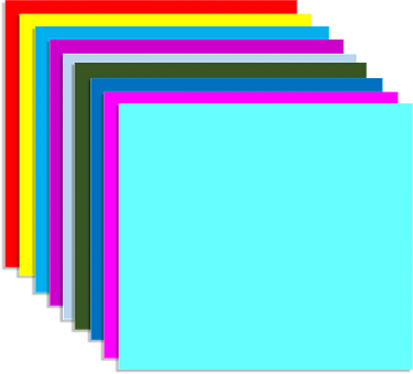 Abstract Rainbow Colored Sheets PNG Image