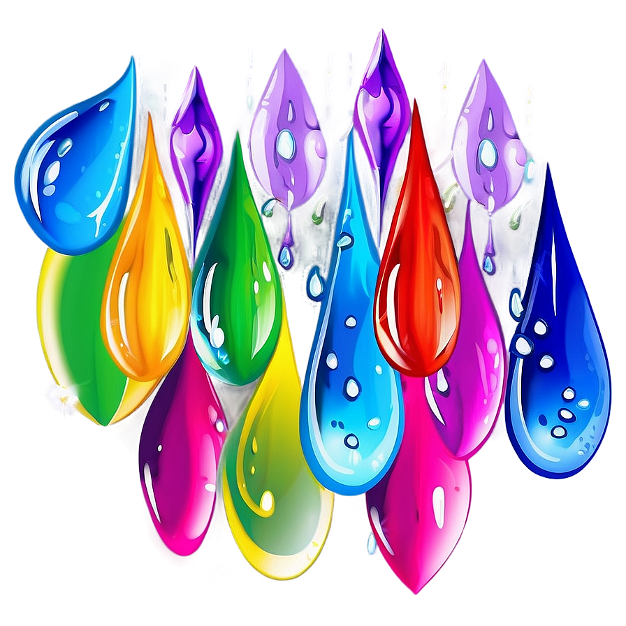 Abstract Raindrop Art Png Imu59 PNG Image