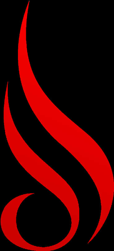 Abstract Red Flame Graphic PNG Image