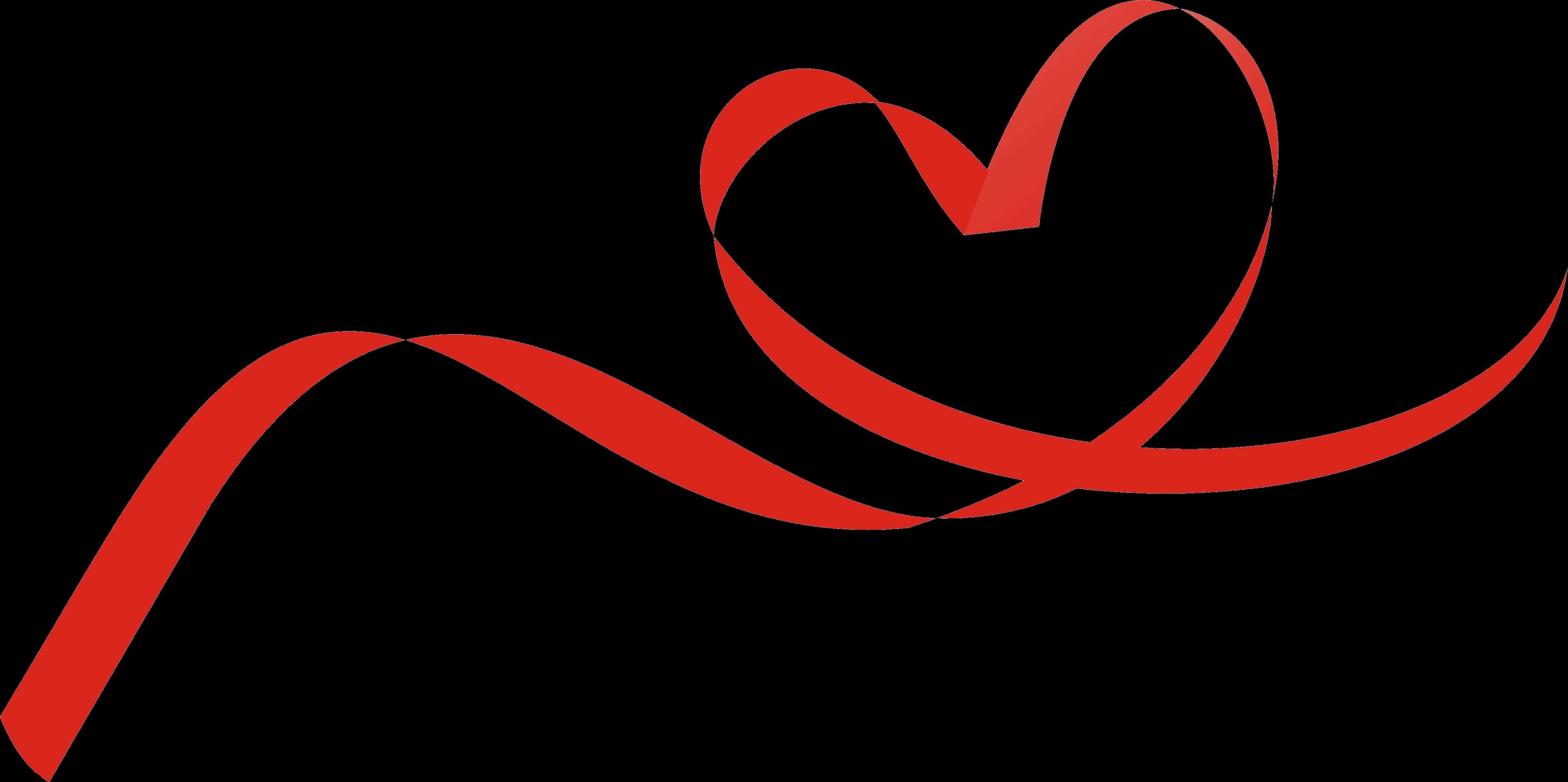 Abstract Red Heart Design PNG Image