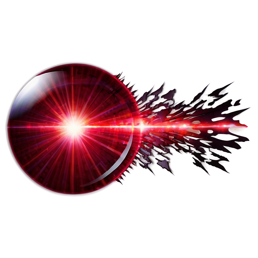 Abstract Red Lens Flare Png Baw PNG Image