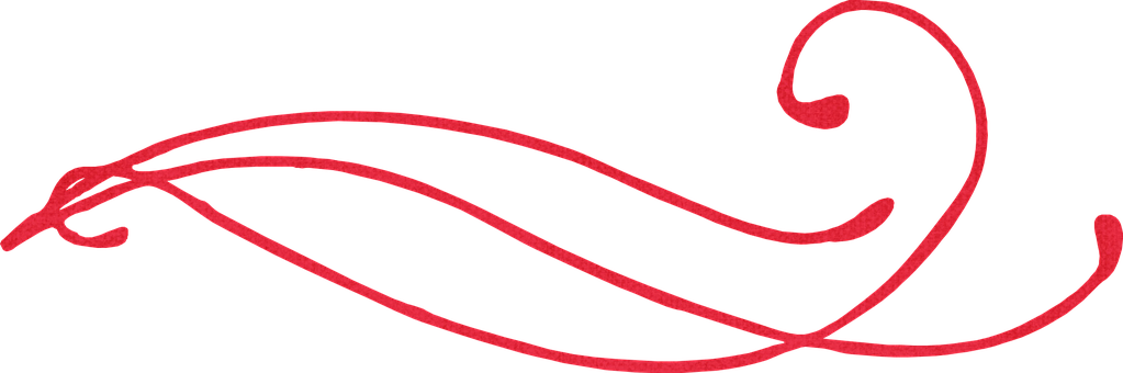 Abstract Red Line Artwork PNG Image