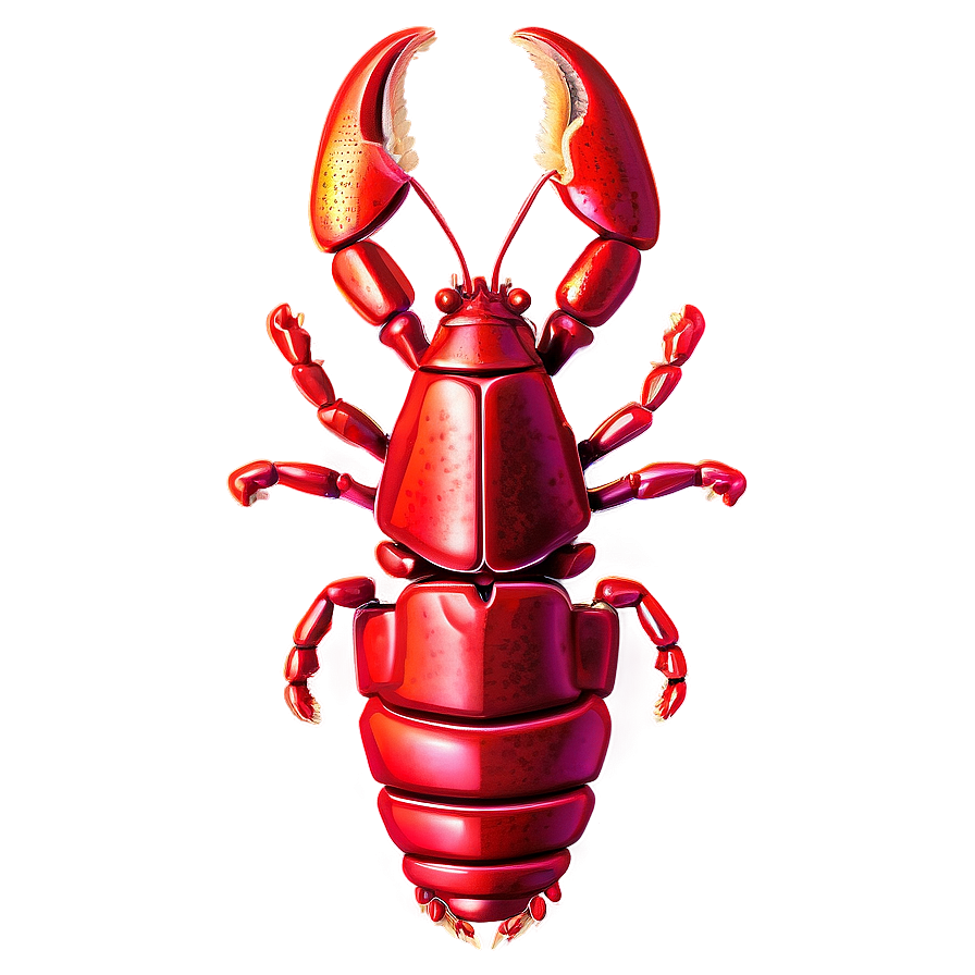 Abstract Red Lobster Png 06242024 PNG Image