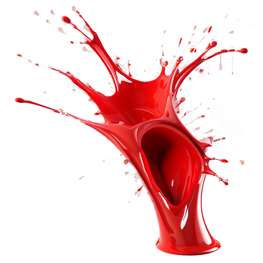 Abstract Red Paint Splash Png Nic8 PNG Image