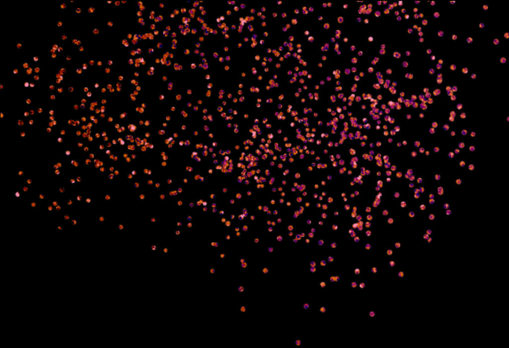 Abstract Red Particles Background PNG Image