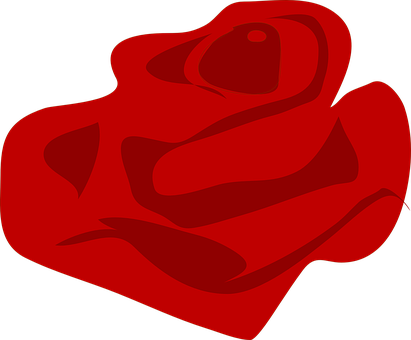 Abstract Red Rose Graphic PNG Image