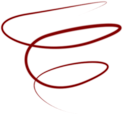 Abstract Red Spiral Line Art PNG Image